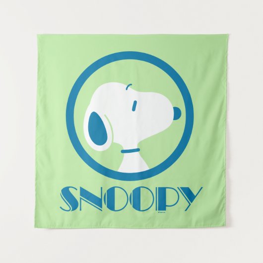 Erdnüsse | Snoopy Blue Deco Träume Wandteppich (Vorderseite)