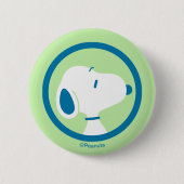 Erdnüsse | Snoopy Blue Deko Dreams Button (Vorderseite)