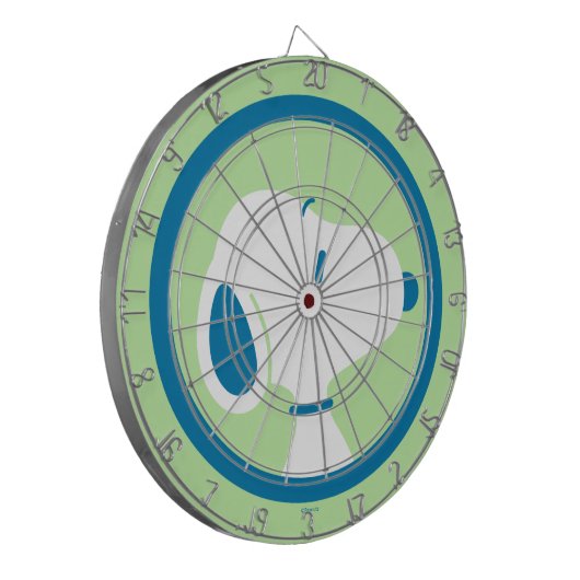 Erdnüsse | Snoopy Blue Deko Dreams Dartscheibe (Vorderseite Links)