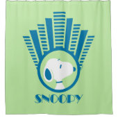Erdnüsse | Snoopy Blue Deko Dreams Duschvorhang (Vorderseite)