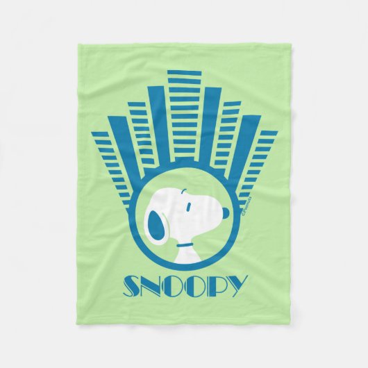 Erdnüsse | Snoopy Blue Deko Dreams Fleecedecke (Vorderseite)