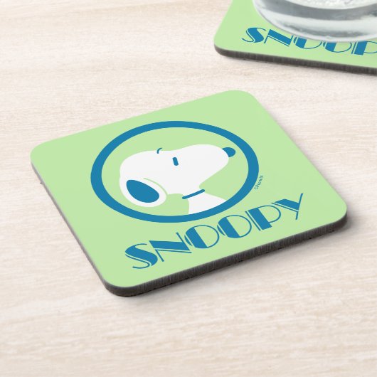 Erdnüsse | Snoopy Blue Deko Dreams Getränkeuntersetzer (Linke Seite)