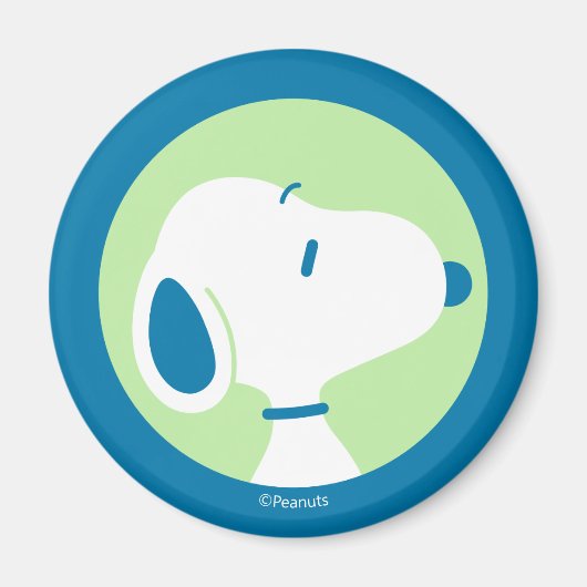 Erdnüsse | Snoopy Blue Deko Dreams Magnet (Vorne)