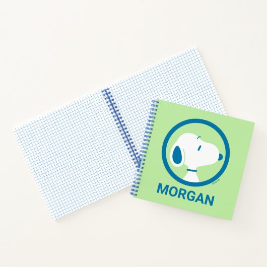 Erdnüsse | Snoopy Blue Deko Dreams | Name hinzufüg Notizblock (Innenseite)