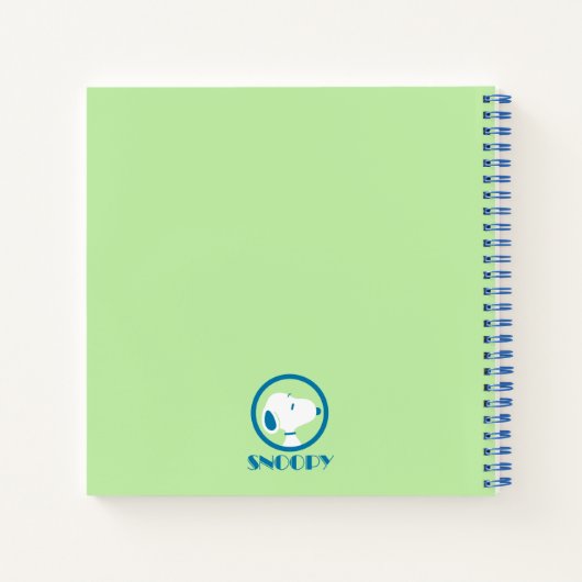 Erdnüsse | Snoopy Blue Deko Dreams | Name hinzufüg Notizblock (Rückseite)