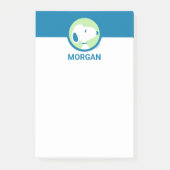 Erdnüsse | Snoopy Blue Deko Dreams | Name hinzufüg Post-it Klebezettel (Vorderseite)