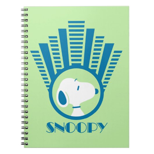 Erdnüsse | Snoopy Blue Deko Dreams Notizblock (Vorderseite)