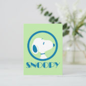 Erdnüsse | Snoopy Blue Deko Dreams Postkarte (Stehend Vorderseite)