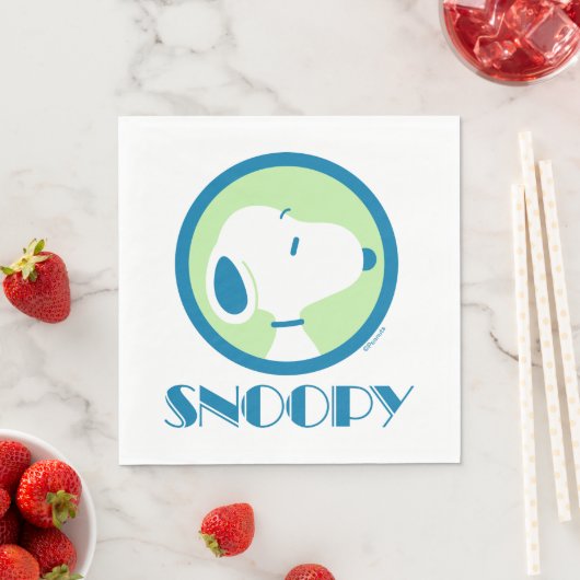 Erdnüsse | Snoopy Blue Deko Dreams Serviette (Beispiel)