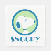 Erdnüsse | Snoopy Blue Deko Dreams Serviette (Vorderseite)
