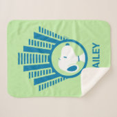 Erdnüsse | Snoopy Blue Deko Dreams Sherpadecke (Vorderseite (Horizontal))