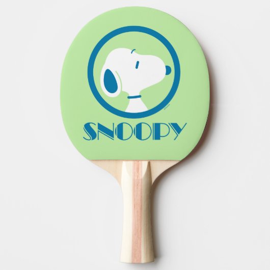 Erdnüsse | Snoopy Blue Deko Dreams Tischtennis Schläger (Vorderseite)