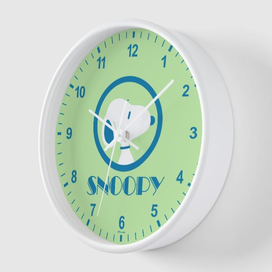 Erdnüsse | Snoopy Blue Deko Dreams Uhr (Winkel)