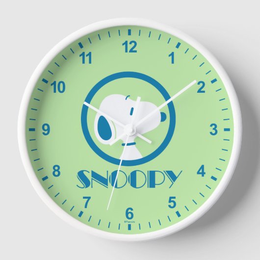 Erdnüsse | Snoopy Blue Deko Dreams Uhr (Vorderseite)