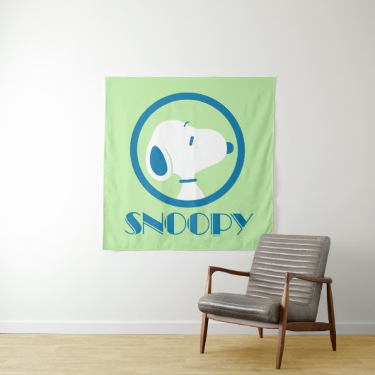 Erdnüsse | Snoopy Blue Deko Dreams Wandteppich (Beispiel)