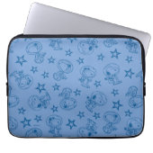 Erdnüsse | Snoopy Blue Space Astronaut Muster Laptopschutzhülle (Vorderseite)