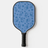 Erdnüsse | Snoopy Blue Space Astronaut Muster Pickleball Schläger (Rückseite)