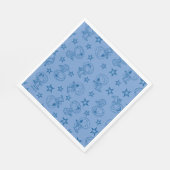 Erdnüsse | Snoopy Blue Space Astronaut Muster Serviette (Ecke)