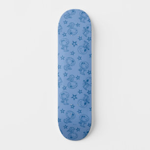 Erdnüsse Snoopy Blue Space Astronaut Muster Skateboard