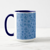 Erdnüsse | Snoopy Blue Space Astronaut Muster Tasse (Links)