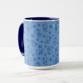 Erdnüsse | Snoopy Blue Space Astronaut Muster Tasse (Vorderseite Links)