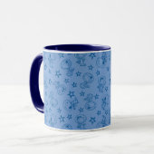 Erdnüsse | Snoopy Blue Space Astronaut Muster Tasse (Vorderseite Links)