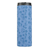 Erdnüsse | Snoopy Blue Space Astronaut Muster Thermosbecher (Rückseite)