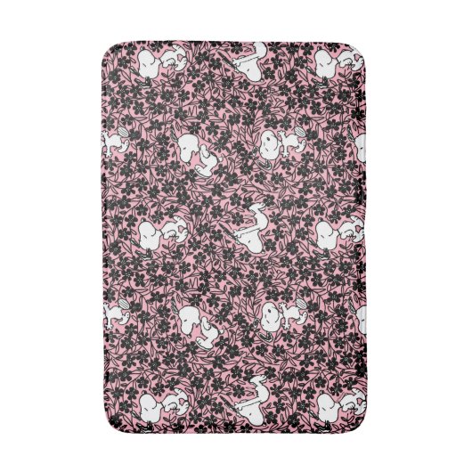 Erdnüsse | Snoopy Blume Weinmuster Badematte (Vorderseite Vertikal)