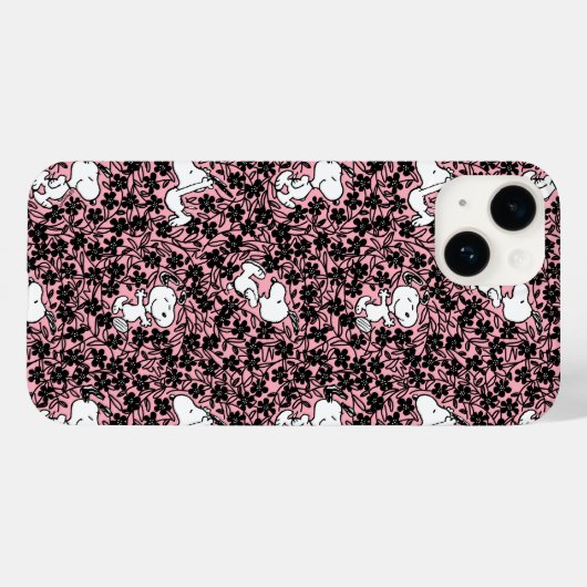Erdnüsse | Snoopy Blume Weinmuster Case-Mate iPhone Hülle (Rückseite (Horizontal))