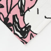 Erdnüsse | Snoopy Blume Weinmuster Fleecedecke (Ecke)