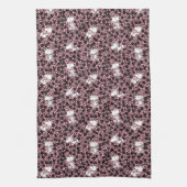 Erdnüsse | Snoopy Blume Weinmuster Geschirrtuch (Vertikal)