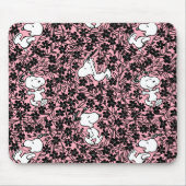 Erdnüsse | Snoopy Blume Weinmuster Mousepad (Vorne)