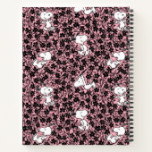 Erdnüsse | Snoopy Blume Weinmuster Notizblock (Rückseite)