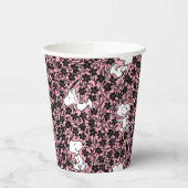 Erdnüsse | Snoopy Blume Weinmuster Pappbecher (Links)