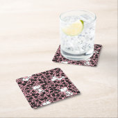 Erdnüsse | Snoopy Blume Weinmuster Rechteckiger Pappuntersetzer (Vor Ort)