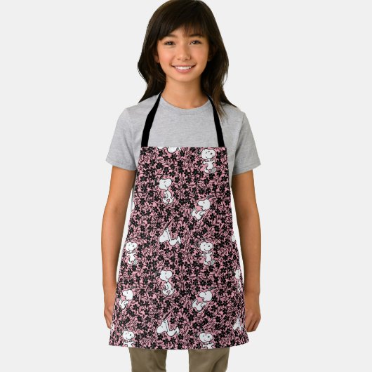 Erdnüsse | Snoopy Blume Weinmuster Schürze (Insitu)