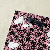 Erdnüsse | Snoopy Blume Weinmuster Strandtuch (Beispiel)