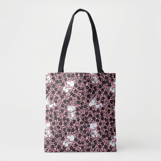 Erdnüsse | Snoopy Blume Weinmuster Tasche (Vorderseite)