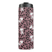 Erdnüsse | Snoopy Blume Weinmuster Thermosbecher (Vorderseite)