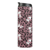 Erdnüsse | Snoopy Blume Weinmuster Thermosbecher (Nach rechts gedreht)