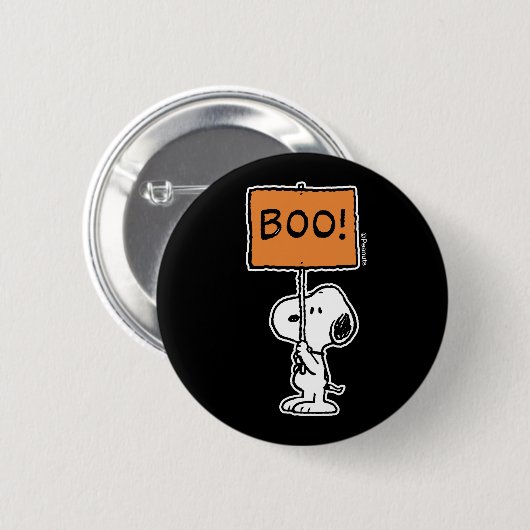Erdnüsse | Snoopy Boo! Button (Vorne & Hinten)