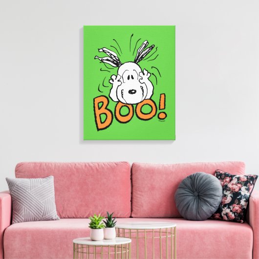 Erdnüsse | Snoopy Boo Leinwanddruck (Insitu (Wohnzimmer))