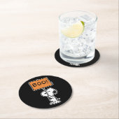 Erdnüsse | Snoopy Boo! Runder Pappuntersetzer (Vor Ort)