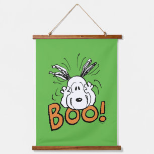 Erdnüsse   Snoopy Boo Wandteppich Mit Holzrahmen