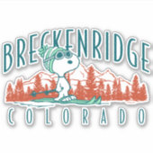Erdnüsse | Snoopy Breckenridge Colorado Aufkleber (Vorderseite)