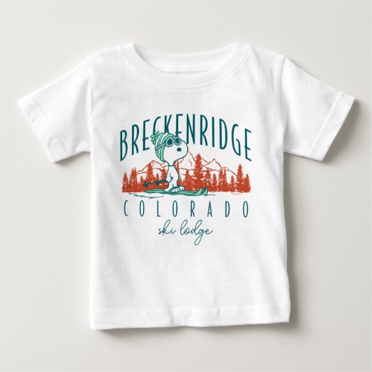 Erdnüsse | Snoopy Breckenridge Colorado Baby T-shirt (Vorderseite)
