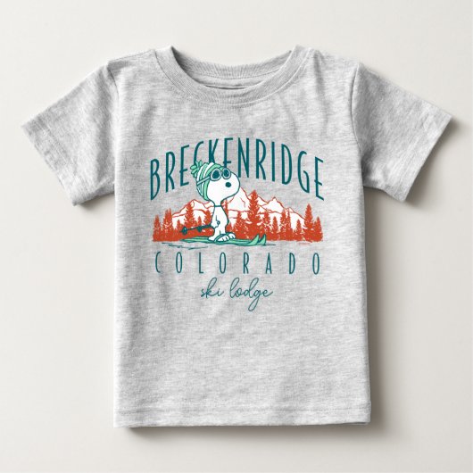 Erdnüsse | Snoopy Breckenridge Colorado Baby T-shirt (Vorderseite)