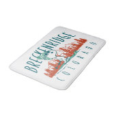 Erdnüsse | Snoopy Breckenridge Colorado Badematte (Schrägansicht)