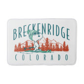 Erdnüsse | Snoopy Breckenridge Colorado Badematte (Vorderseite)