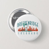 Erdnüsse | Snoopy Breckenridge Colorado Button (Vorne & Hinten)